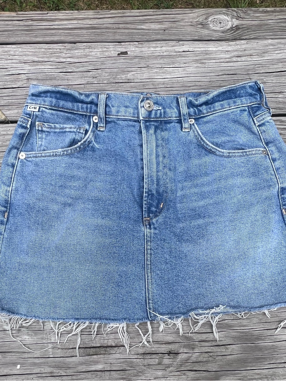Citizens Of Humanity Light Blue Denim Jean Skirt